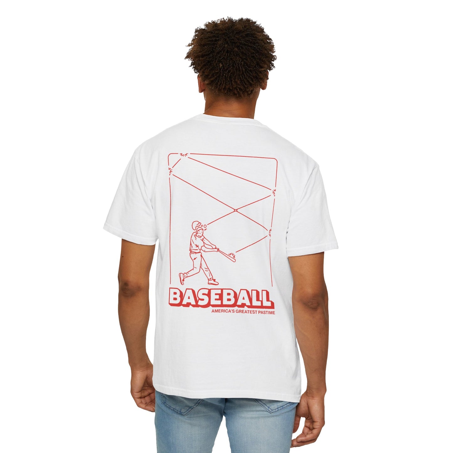 America's Greatest Pastime Orange Print