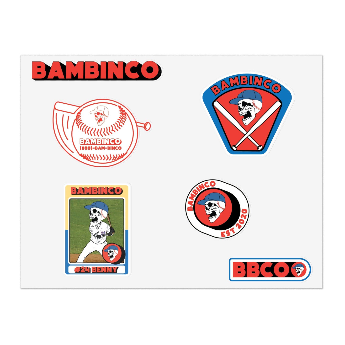Baseball Bambino sticker pack