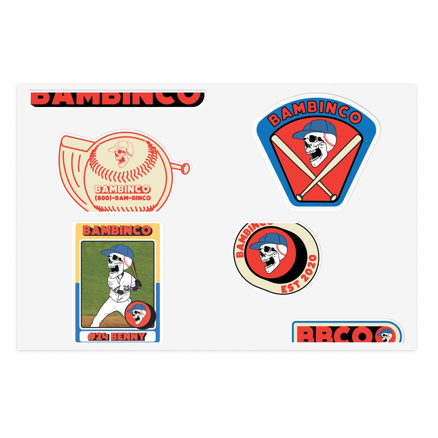Baseball Bambino sticker pack